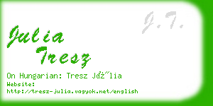 julia tresz business card